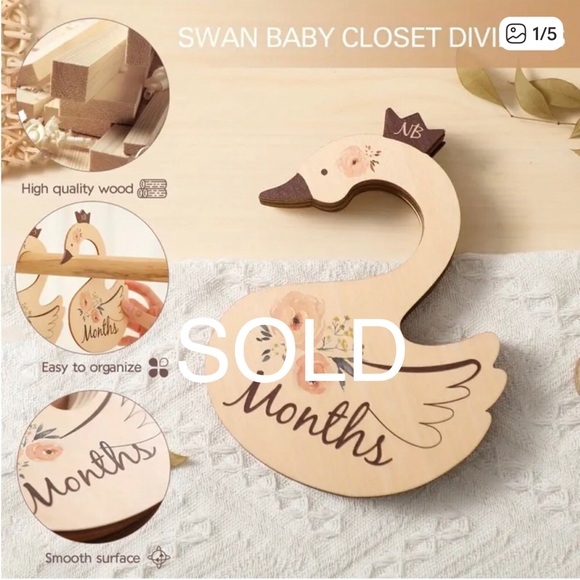 Other - Swan Baby Girl Infant Closet Dividers (NB-24M), 7 pcs